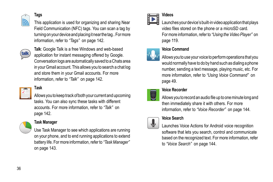 Samsung GALAXY S SGH-T989D User Manual | Page 44 / 223