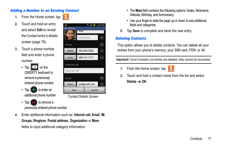 Samsung GALAXY S SGH-T989D User Manual | Page 85 / 223