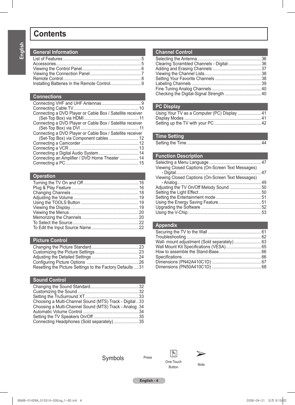 Samsung 410 Series User Manual | Page 4 / 139
