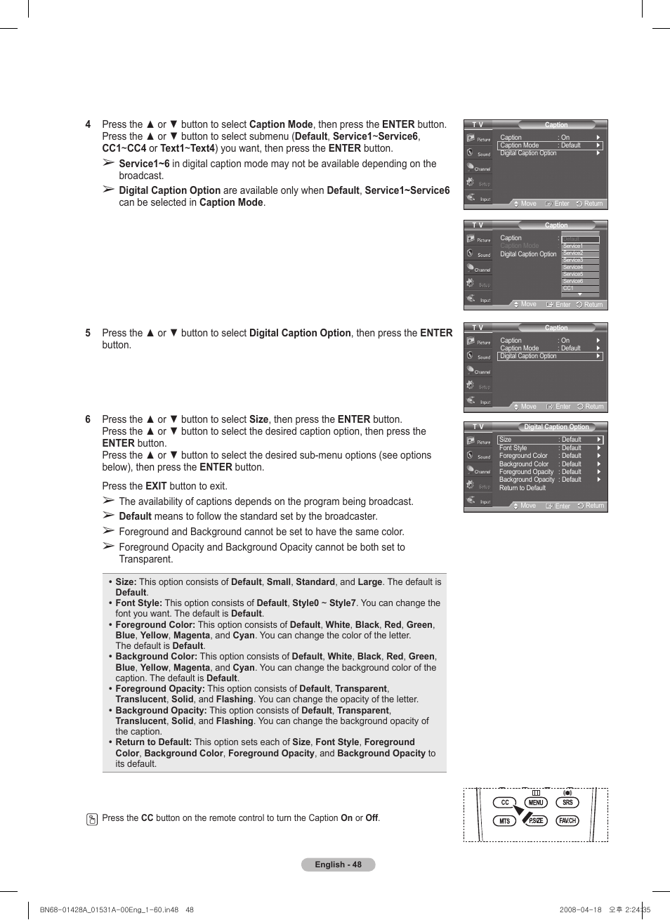 Samsung 410 Series User Manual | Page 48 / 139
