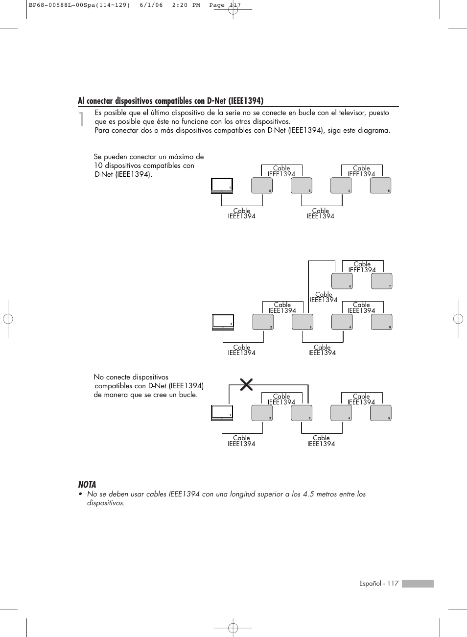 Nota | Samsung HL-S5088W User Manual | Page 117 / 164