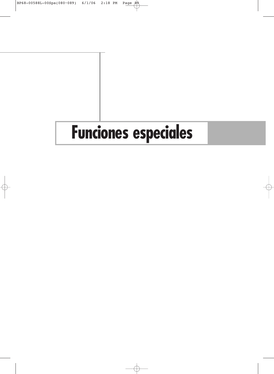 Funciones especiales | Samsung HL-S5088W User Manual | Page 89 / 164