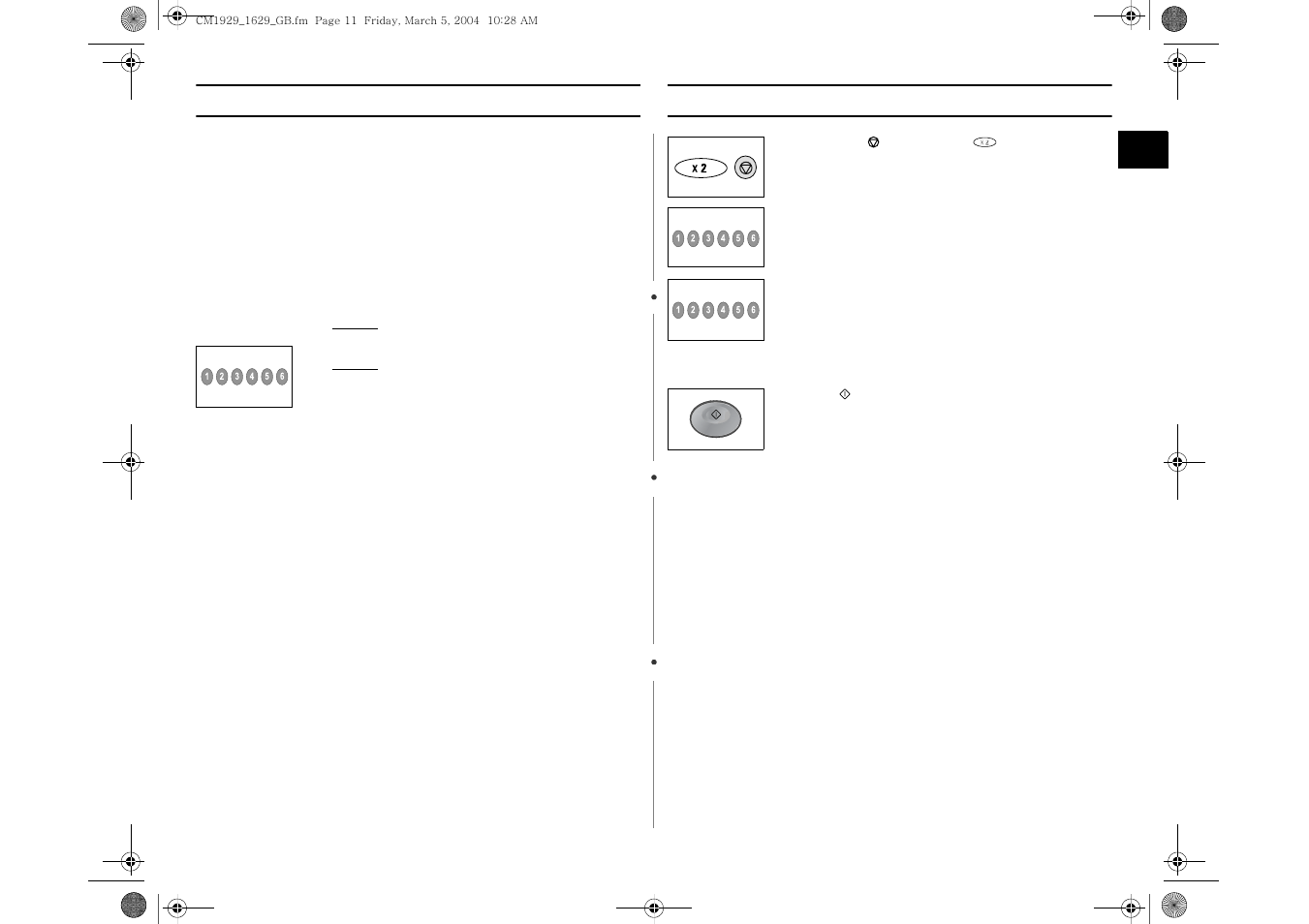 How to operate memory cooking, Double quantity pad programming | Samsung CM1629 User Manual | Page 11 / 24