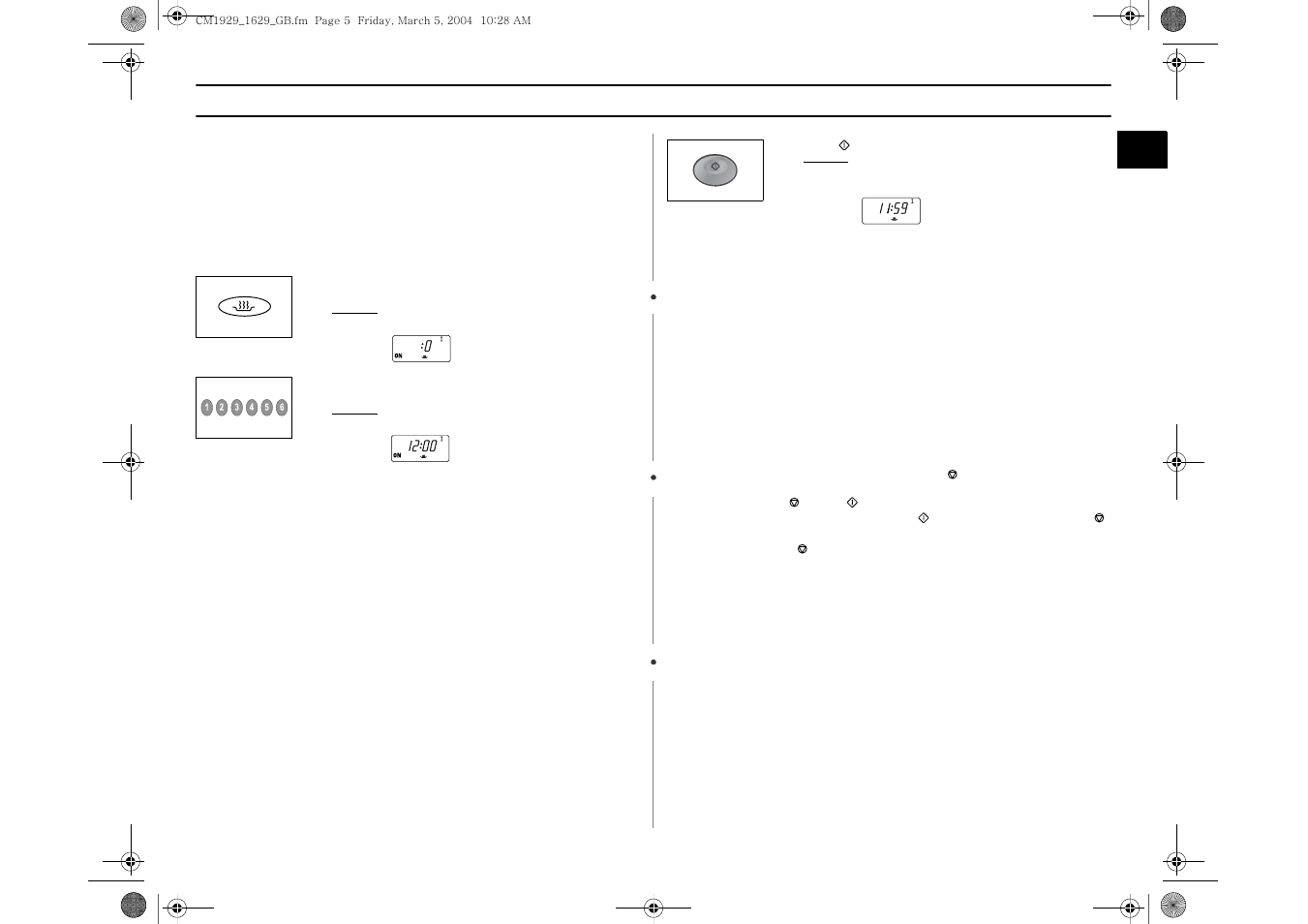 Cooking / reheating | Samsung CM1629 User Manual | Page 5 / 24