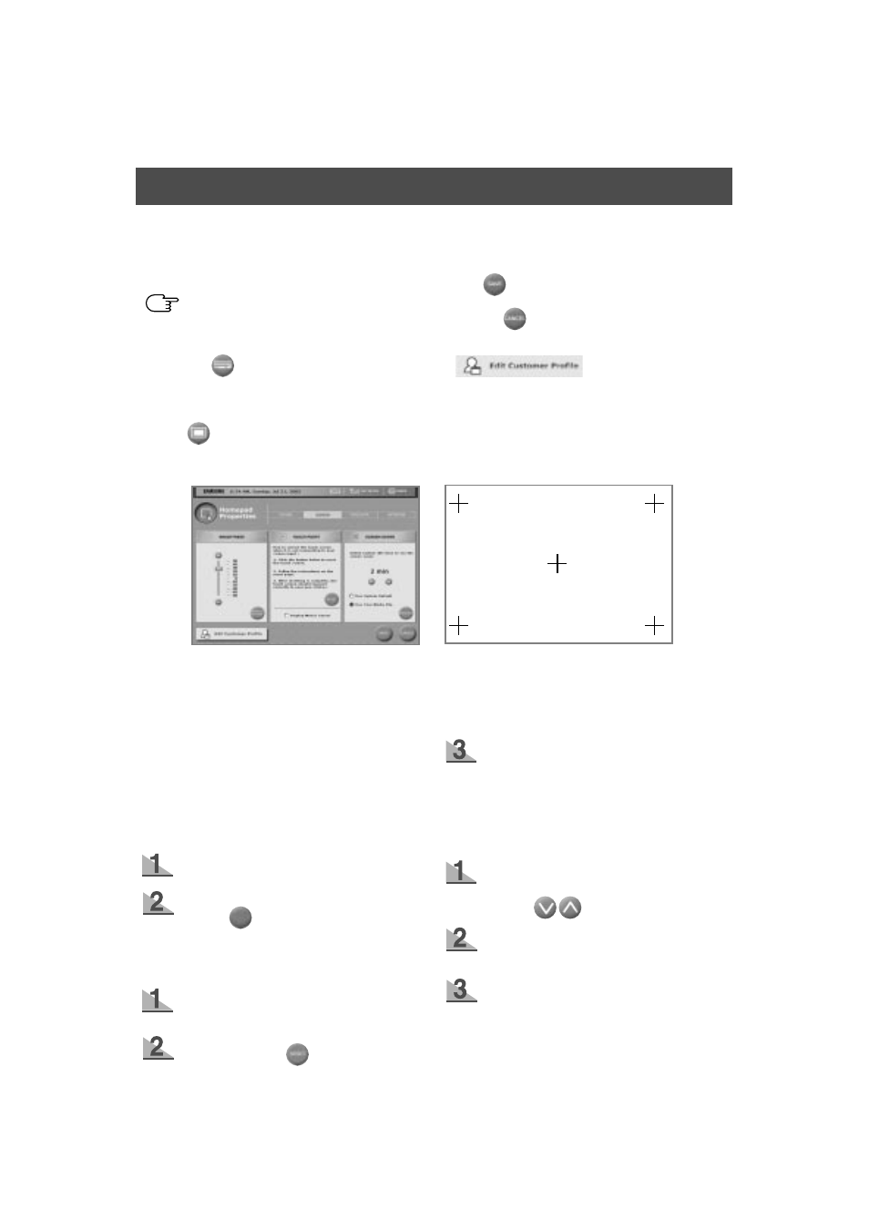 User interface, Screen | Samsung HomePAD HP2777AT User Manual | Page 47 / 61