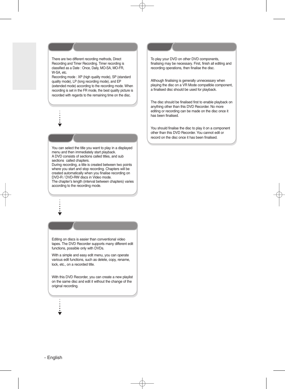 Step 3, Step 4, Step 6 | Step 5 | Samsung DVD-R130 User Manual | Page 10 / 93