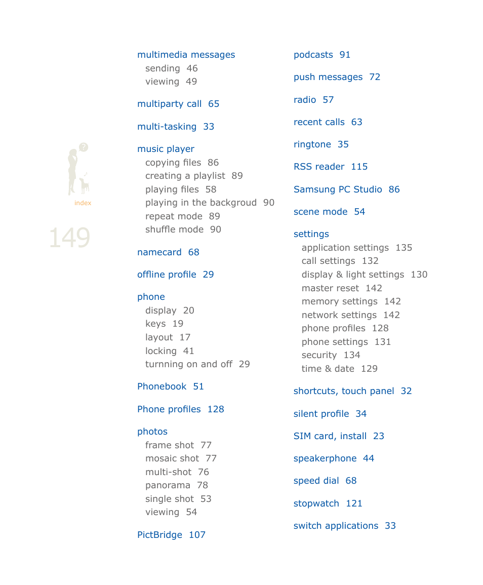 Samsung SOUL SGH-U900 User Manual | Page 150 / 152