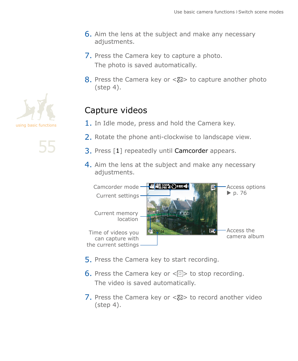 Capture videos | Samsung SOUL SGH-U900 User Manual | Page 56 / 152