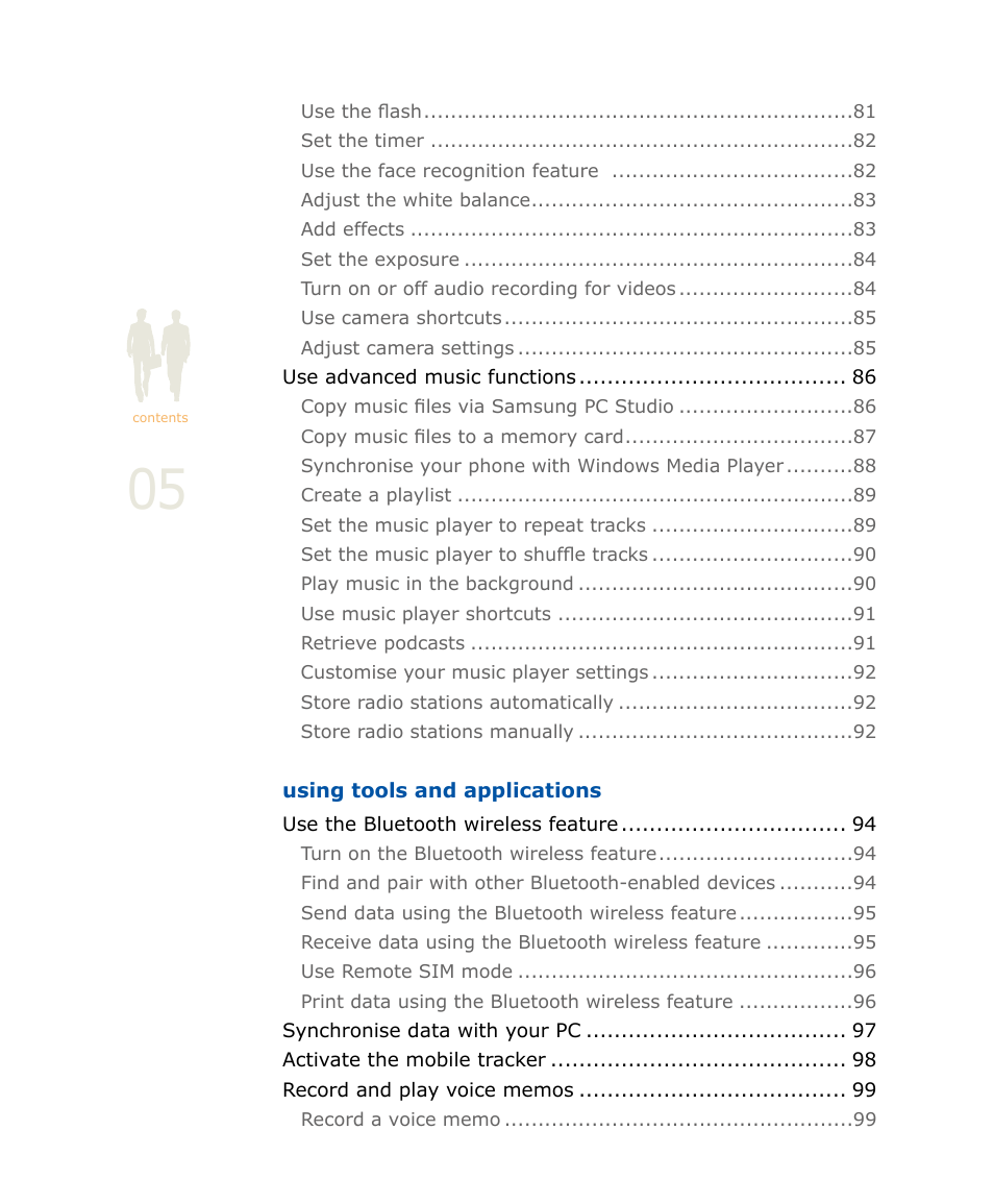 Samsung SOUL SGH-U900 User Manual | Page 6 / 152