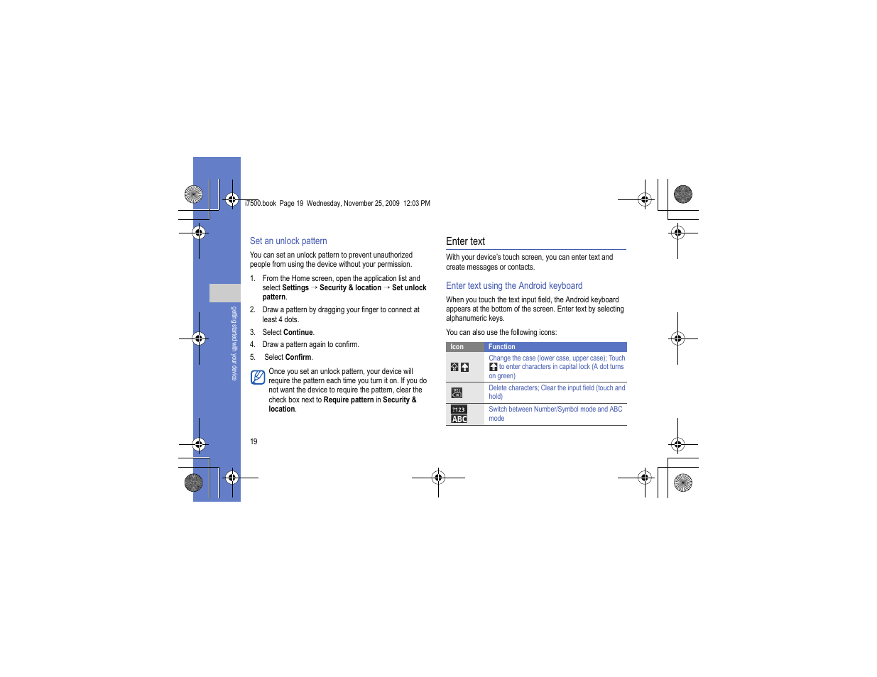 Enter text | Samsung 11252009_D5 User Manual | Page 27 / 94