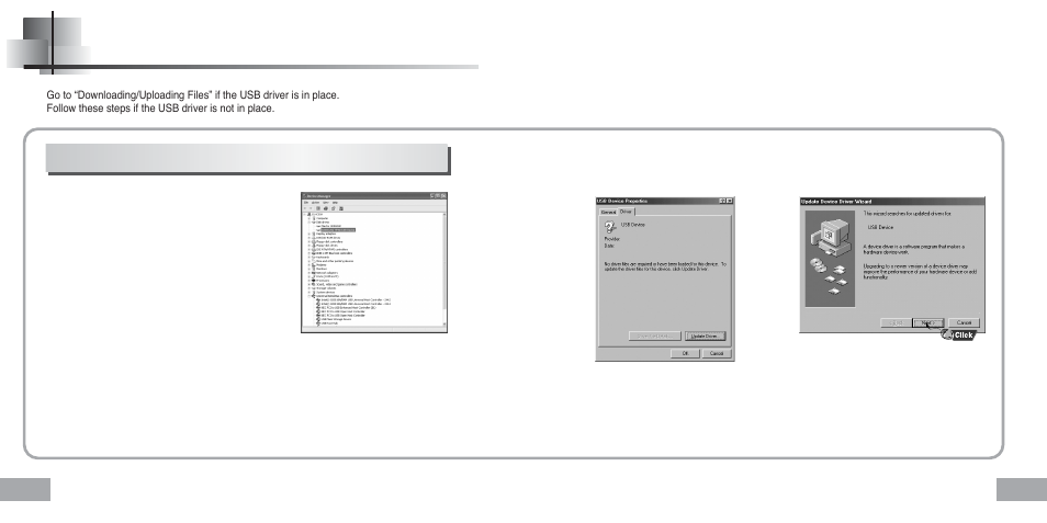 Manual installation of the usb driver | Samsung YEPP Sports YP-60H User Manual | Page 10 / 34