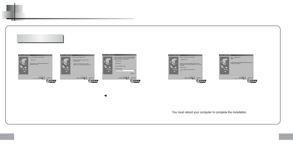 Manual installation of the usb driver | Samsung YEPP Sports YP-60H User Manual | Page 11 / 34