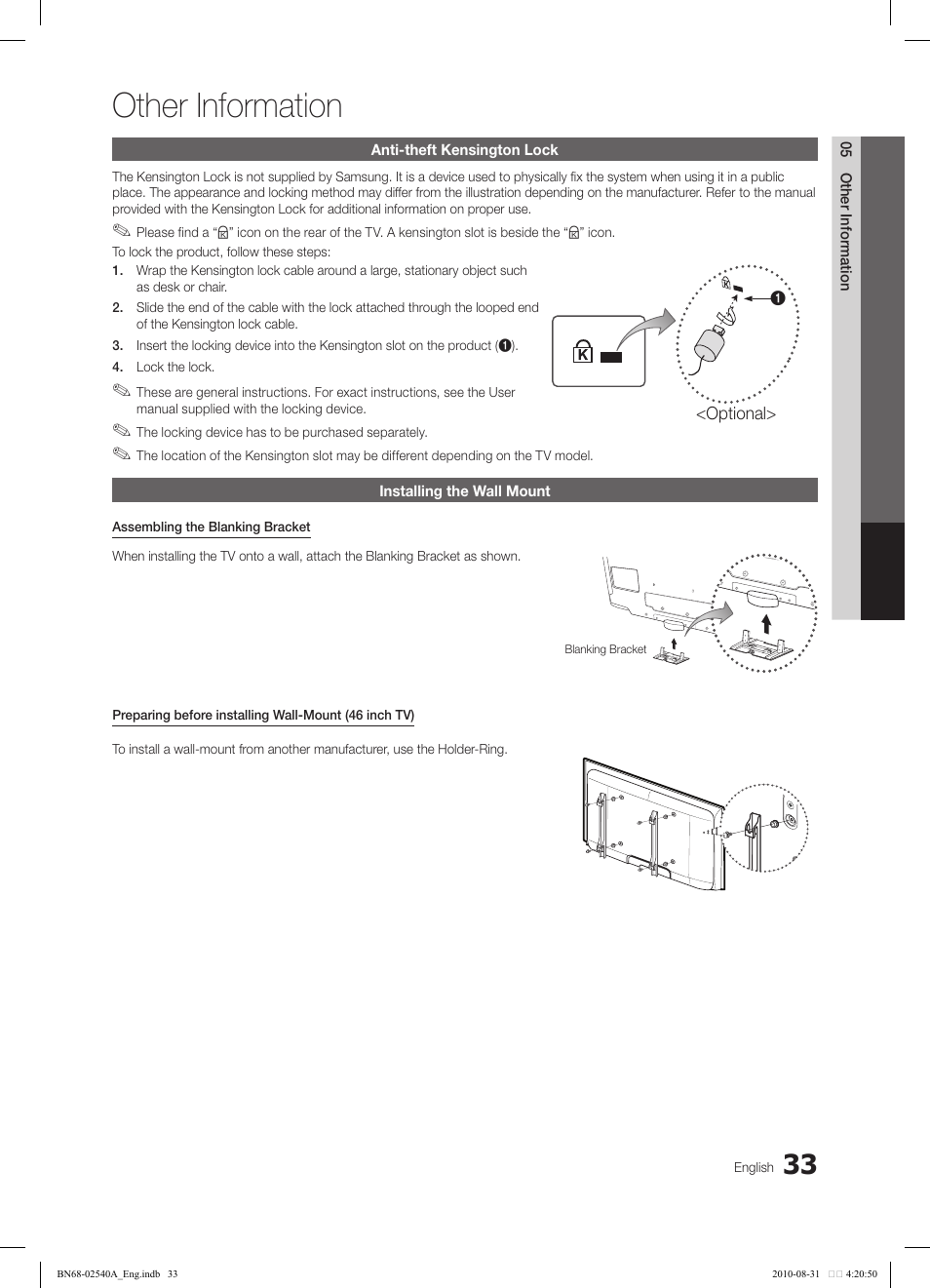 Other information | Samsung 540 User Manual | Page 33 / 41