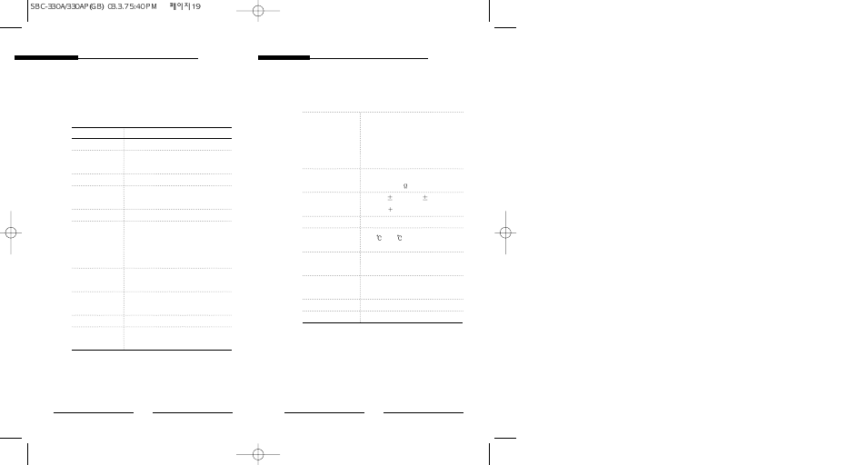 Product specifications | Samsung SBC-331AP User Manual | Page 12 / 14