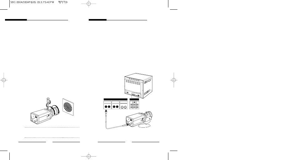 Connecting cable | Samsung SBC-331AP User Manual | Page 7 / 14
