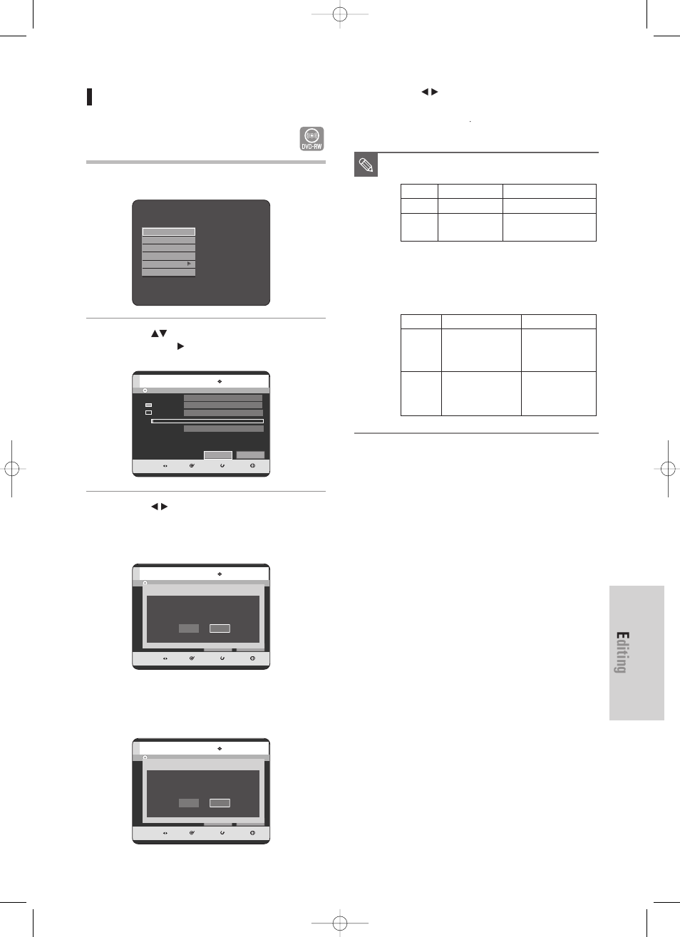 Unfinalising a disc (v/vr mode), Editing, English - 127 | Samsung DVD-HR725 User Manual | Page 127 / 135