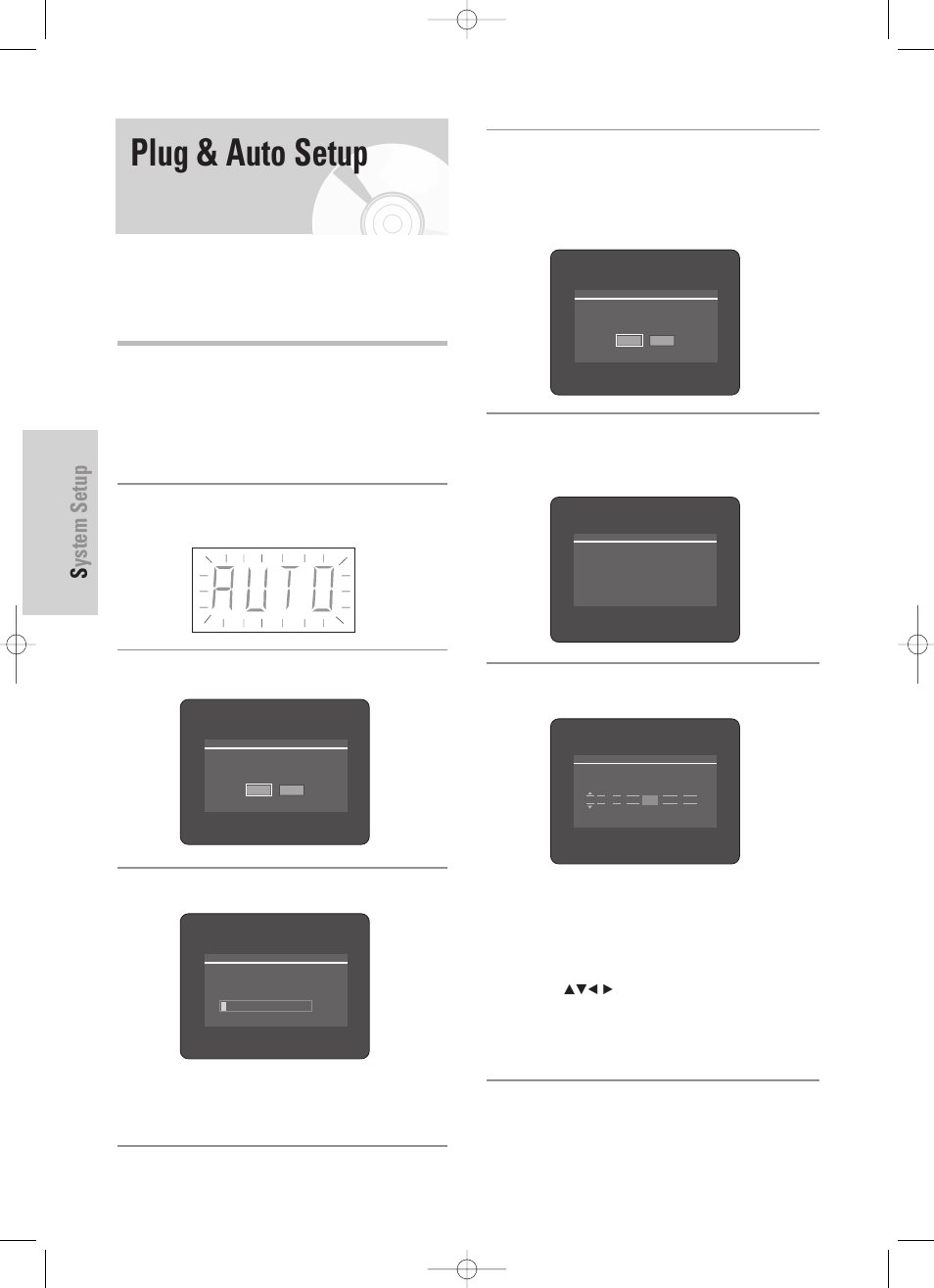 Plug & auto setup, System setup, 26 - english | Samsung DVD-HR725 User Manual | Page 26 / 135