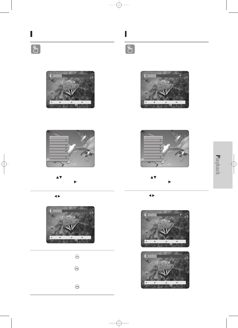Playback, English - 57, Playing back a marker | Clearing a marker, Using the marker button, Using the anykey button | Samsung DVD-HR725 User Manual | Page 57 / 135