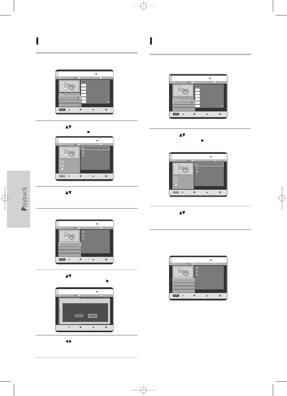 Playback, 70 - english, Go to edit playlist | Delete the playlist, Press the, Button, Buttons to select the playlist you want to edit, Press the anykey button in playlist mode, Buttons to select the playlist you want to delete, Press the anykey button | Samsung DVD-HR725 User Manual | Page 70 / 135