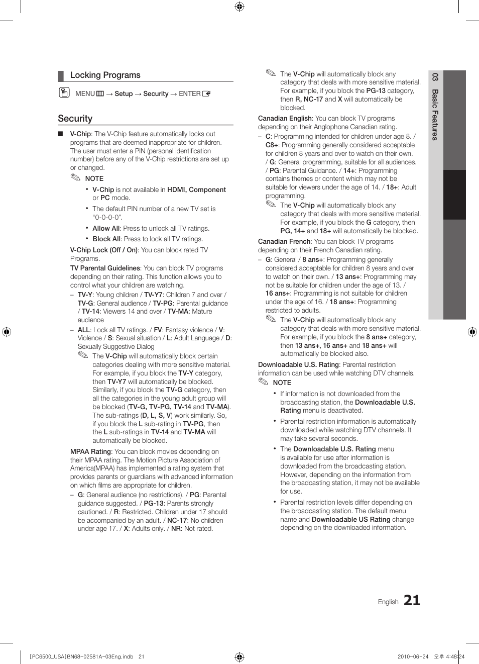 Samsung 6500 User Manual | Page 21 / 60