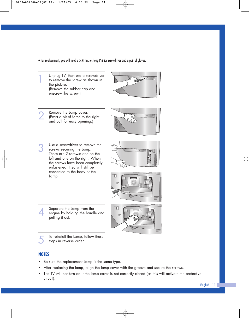 Samsung HL-R4677W User Manual | Page 11 / 104