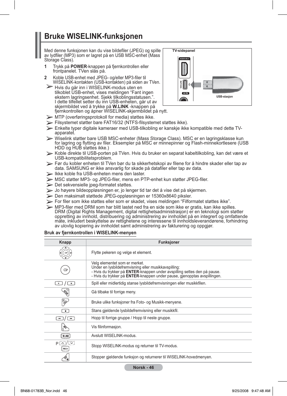 Bruke wiselink-funksjonen | Samsung BN68-01783B-00 User Manual | Page 203 / 389