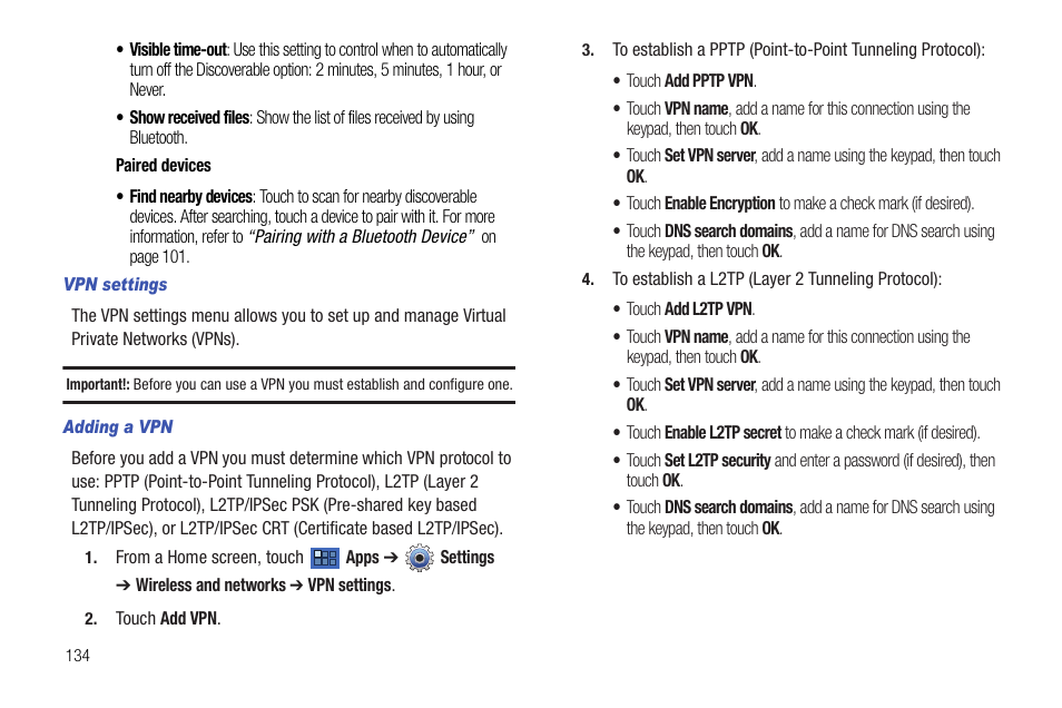 Samsung Galaxy Tab 8.9 User Manual | Page 138 / 188