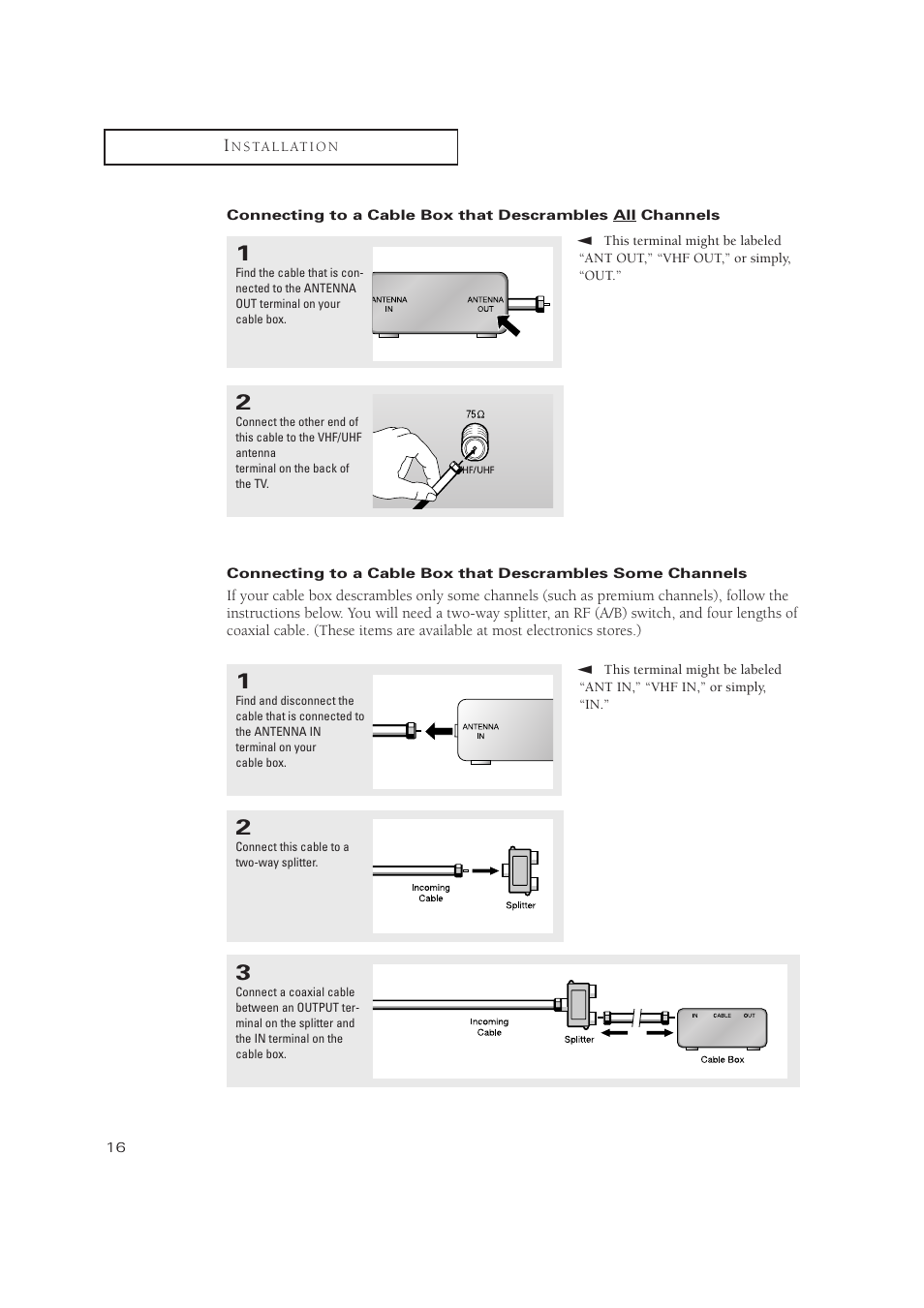 Samsung TXN2771HF/TXN3071WHF User Manual | Page 16 / 80