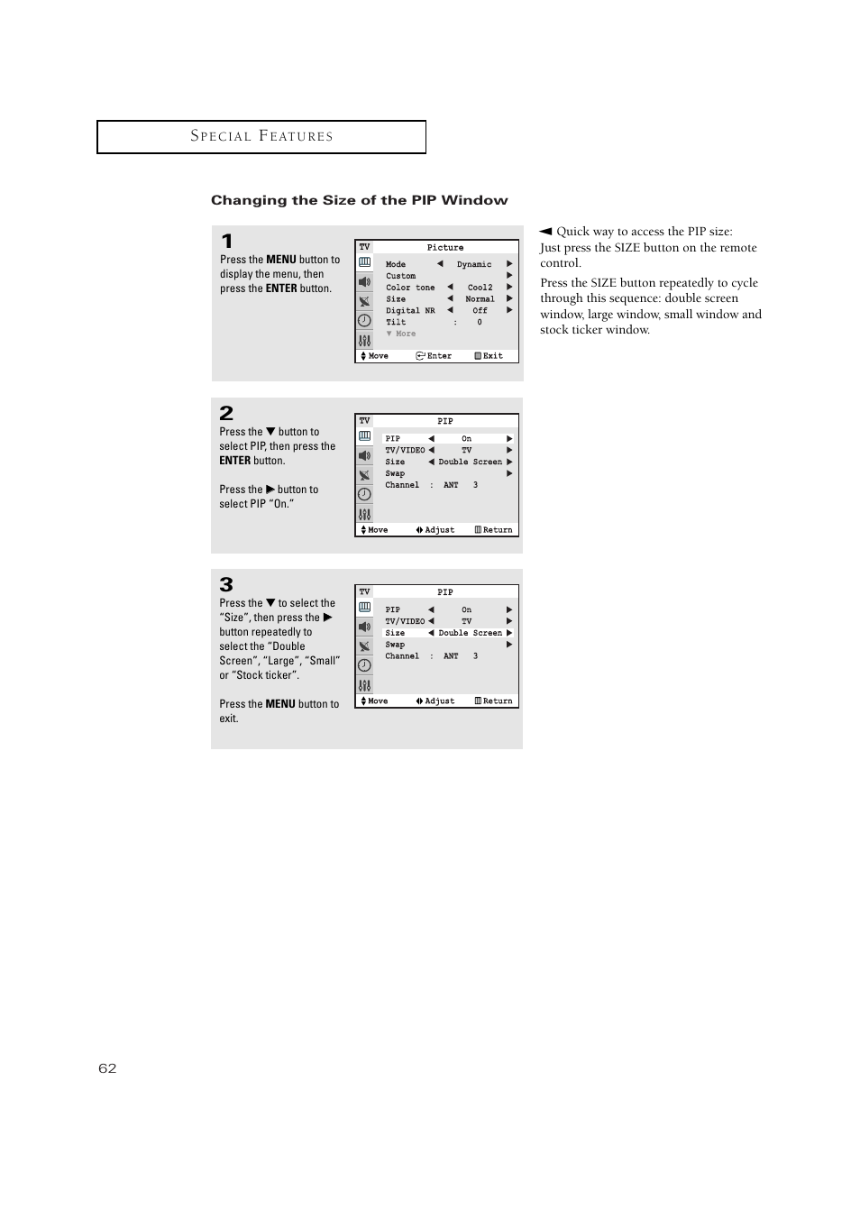 Samsung TXN2771HF/TXN3071WHF User Manual | Page 62 / 80