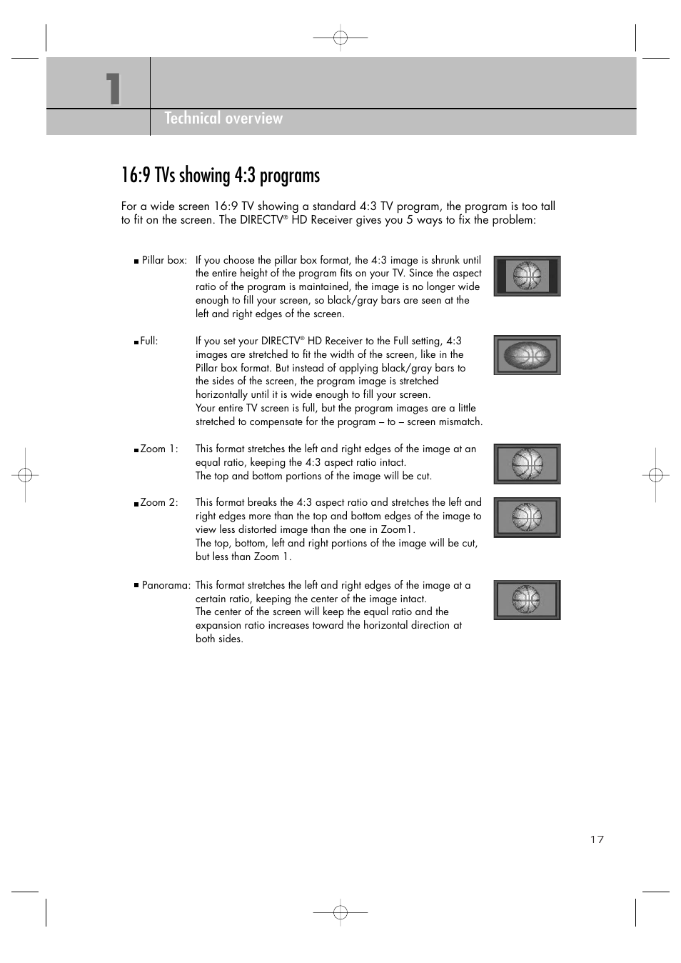 9 tvs showing 4:3 programs | Samsung SIR-TS360 User Manual | Page 17 / 116