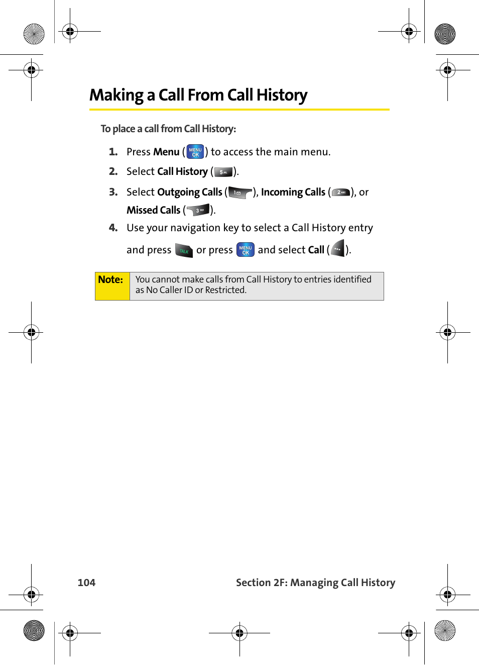 Making a call from call history | Samsung VI-A820 User Manual | Page 112 / 256
