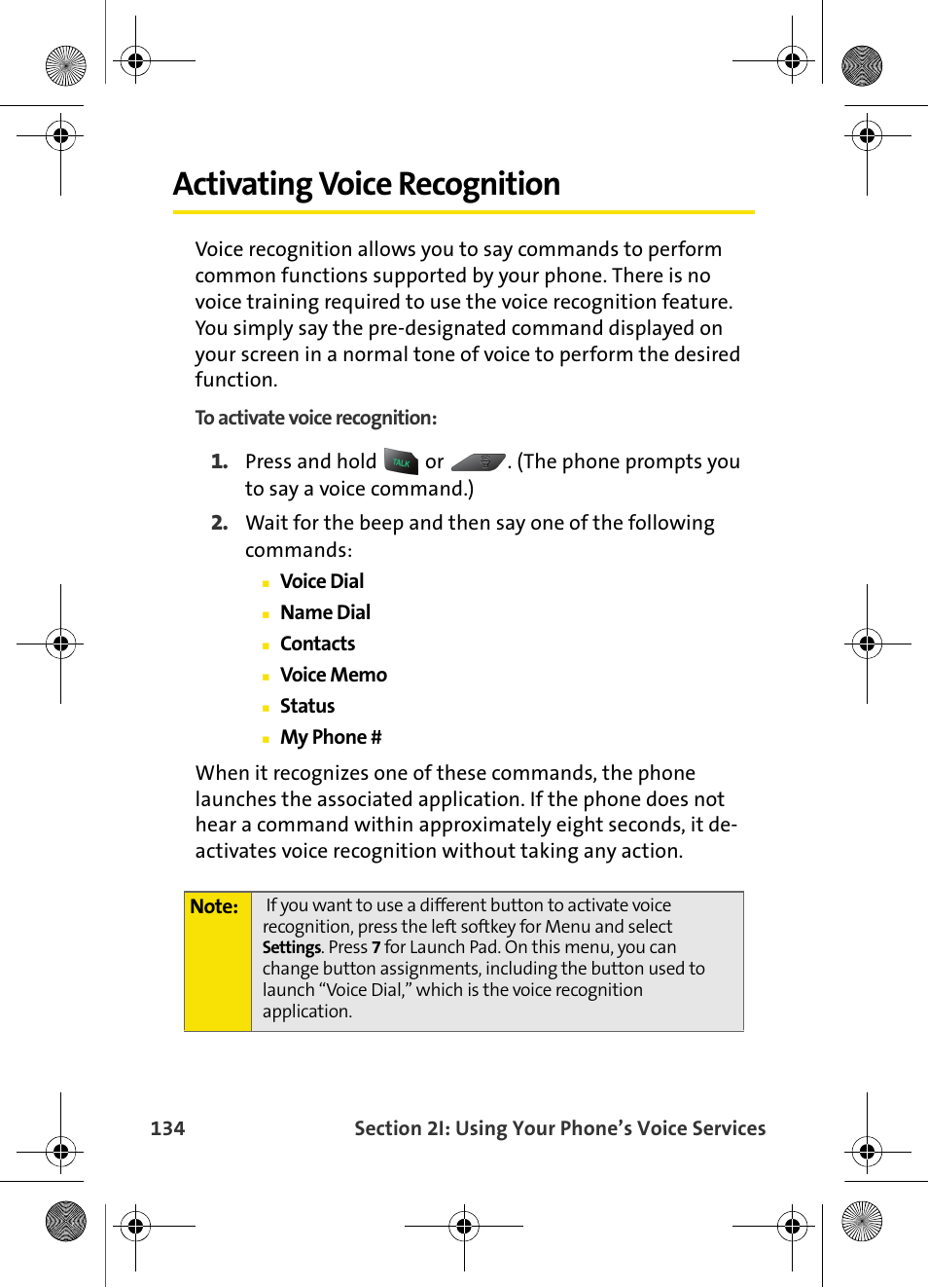 Activating voice recognition | Samsung VI-A820 User Manual | Page 142 / 256