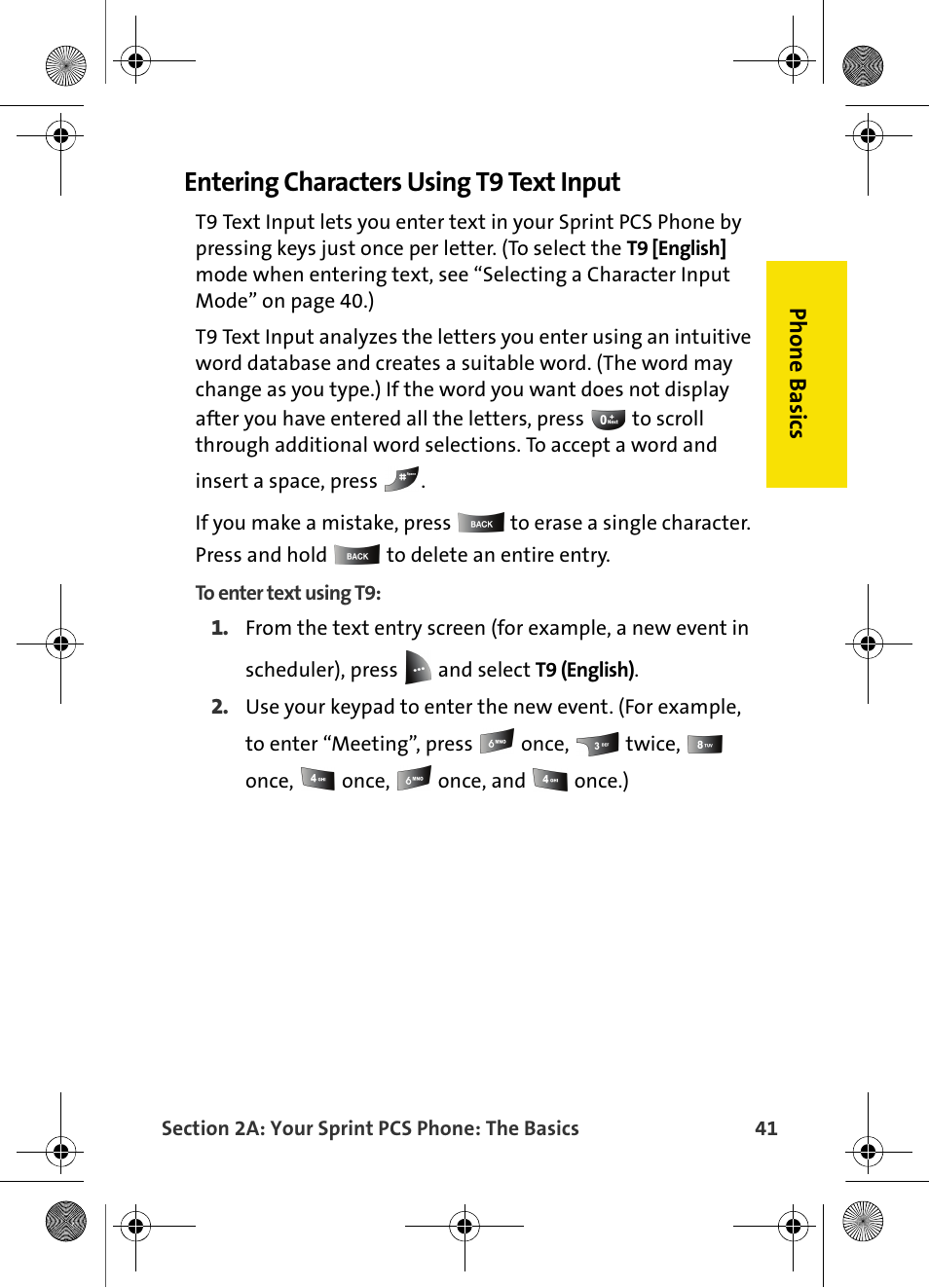 Entering characters using t9 text input | Samsung VI-A820 User Manual | Page 49 / 256