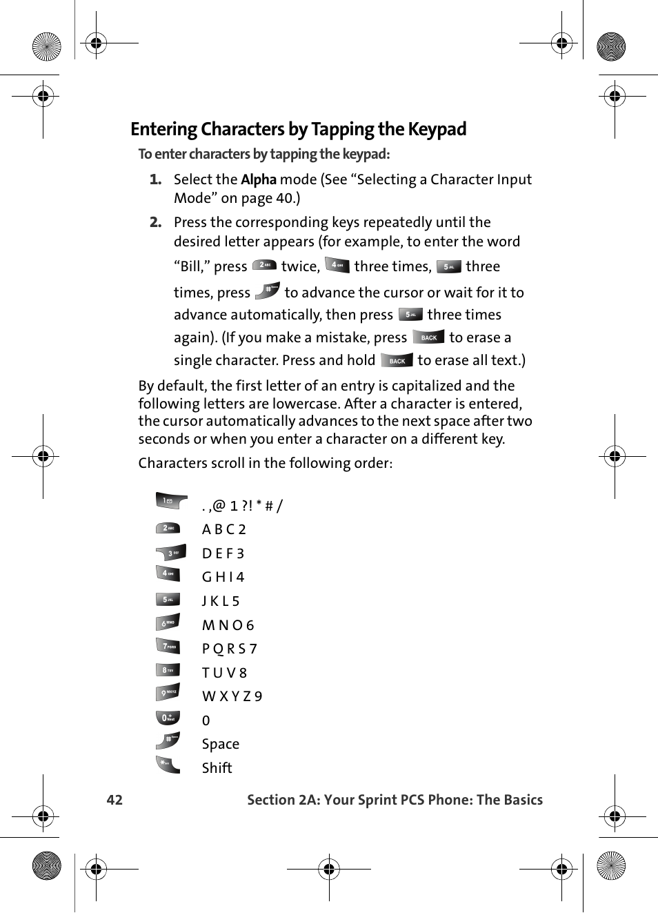 Entering characters by tapping the keypad | Samsung VI-A820 User Manual | Page 50 / 256