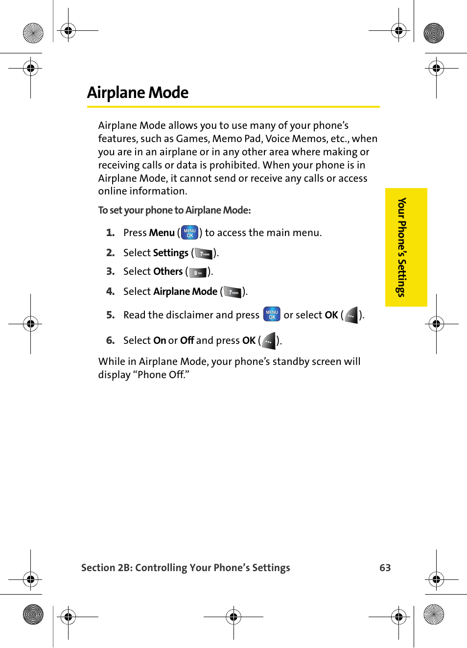 Airplane mode | Samsung VI-A820 User Manual | Page 71 / 256
