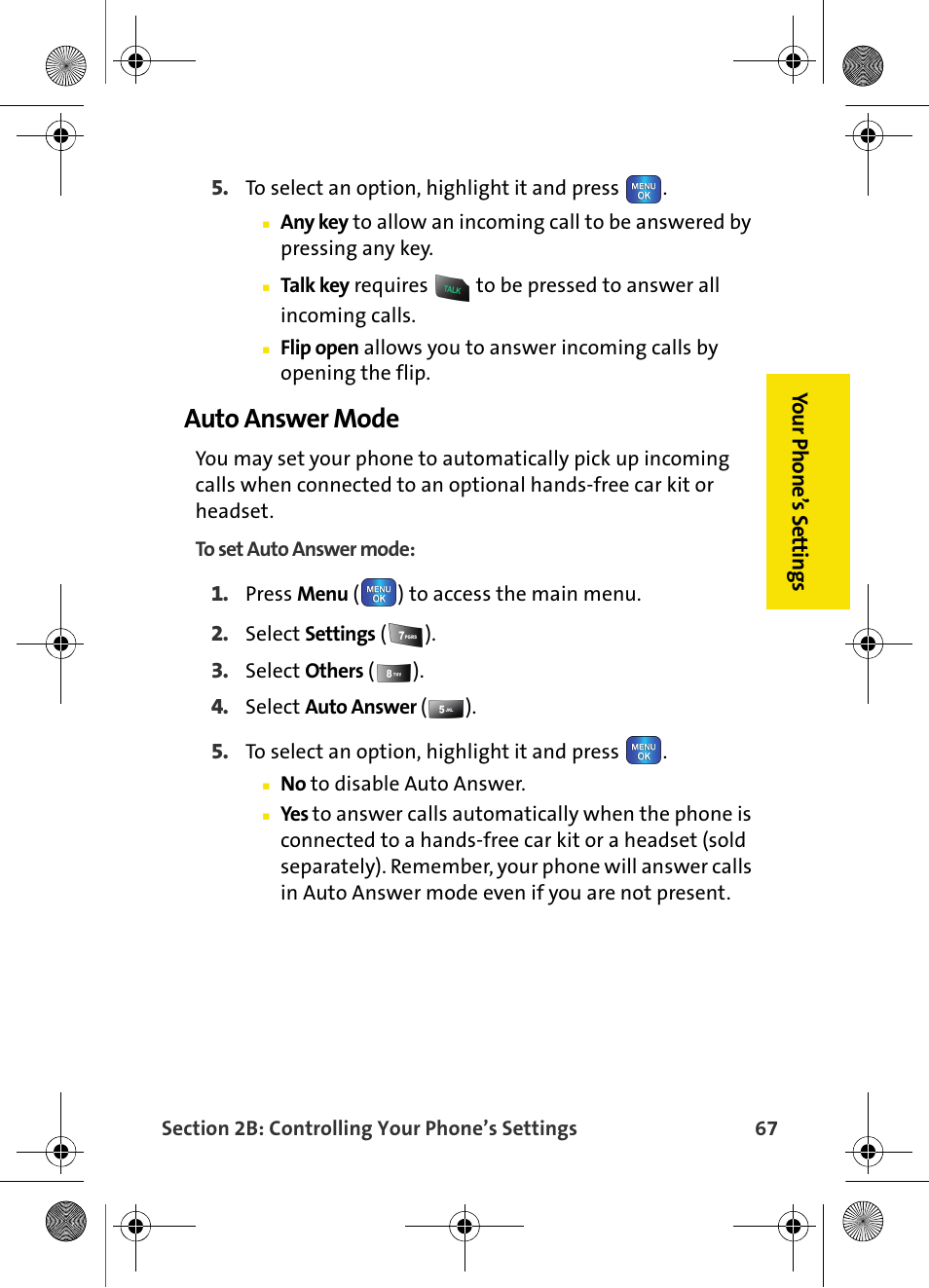 Auto answer mode | Samsung VI-A820 User Manual | Page 75 / 256