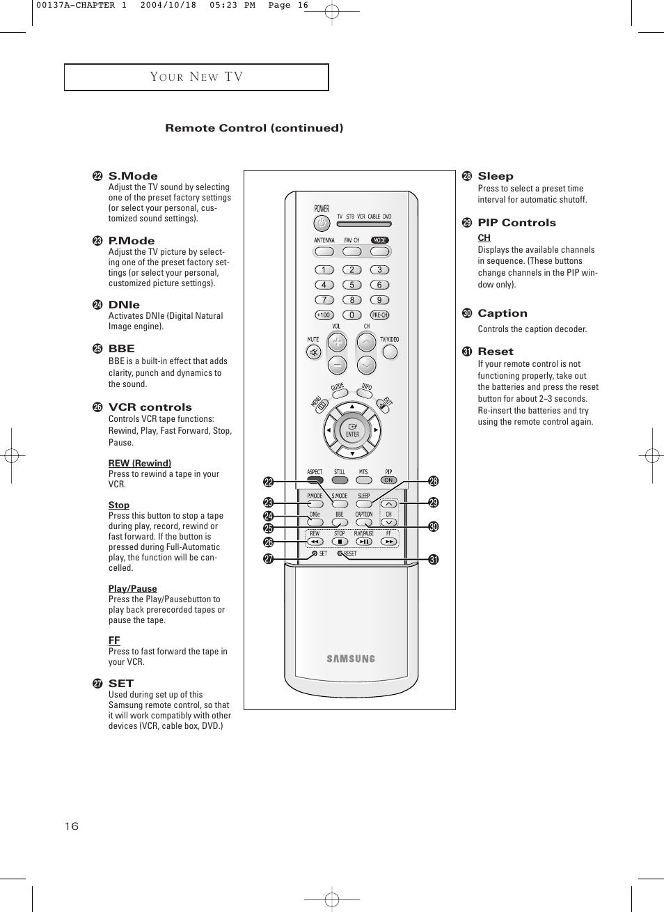 Samsung HCN479W User Manual | Page 16 / 87