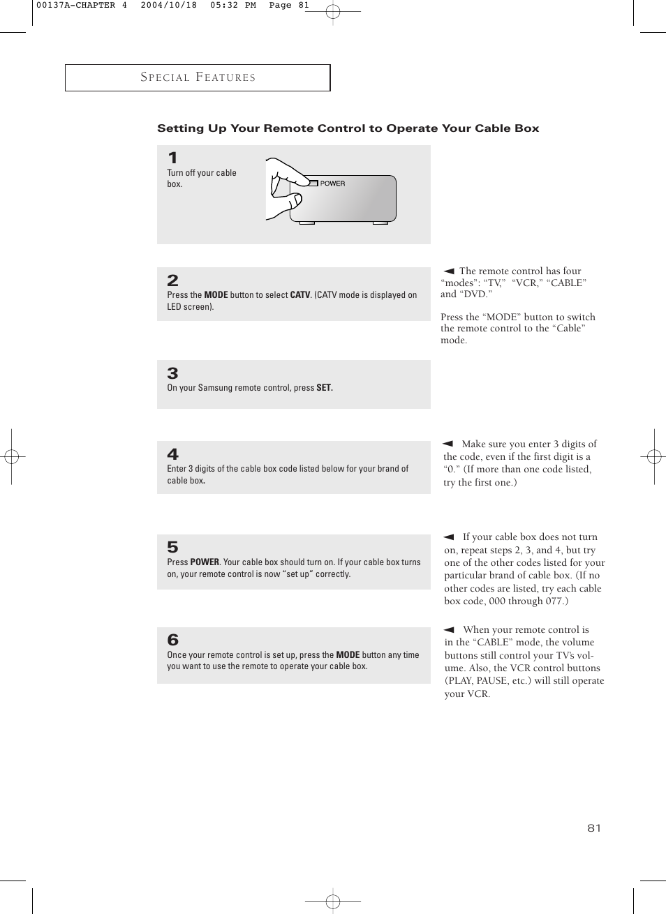 Samsung HCN479W User Manual | Page 81 / 87