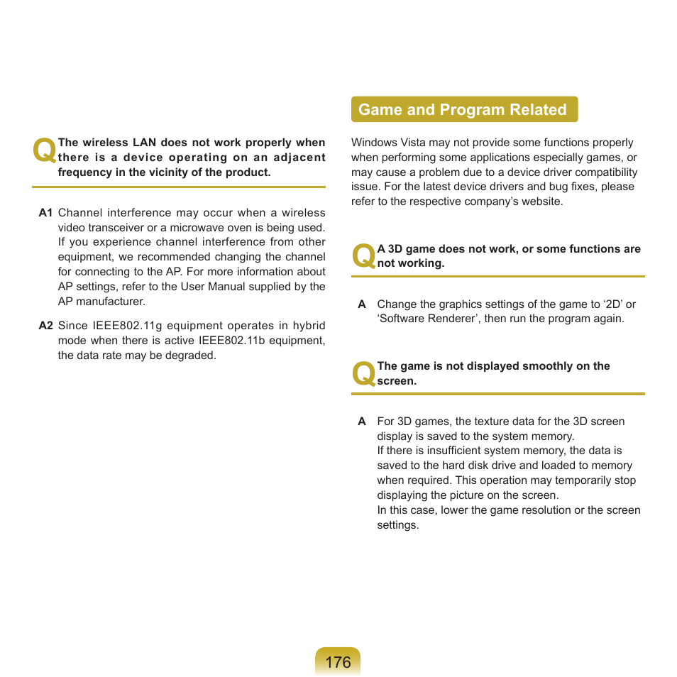 Game and program related | Samsung X22 User Manual | Page 177 / 197
