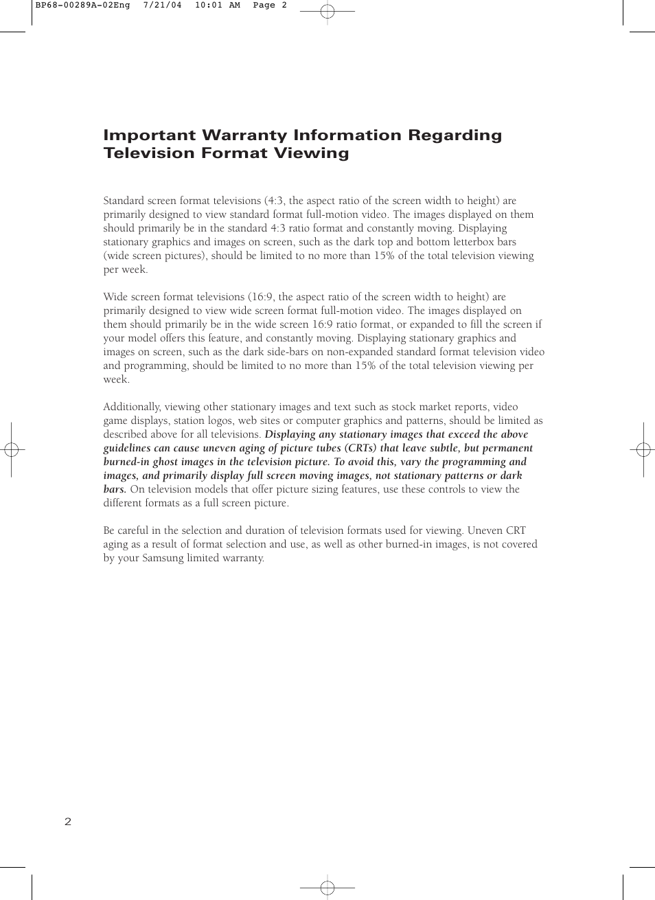 Samsung HC-P4752W User Manual | Page 2 / 71