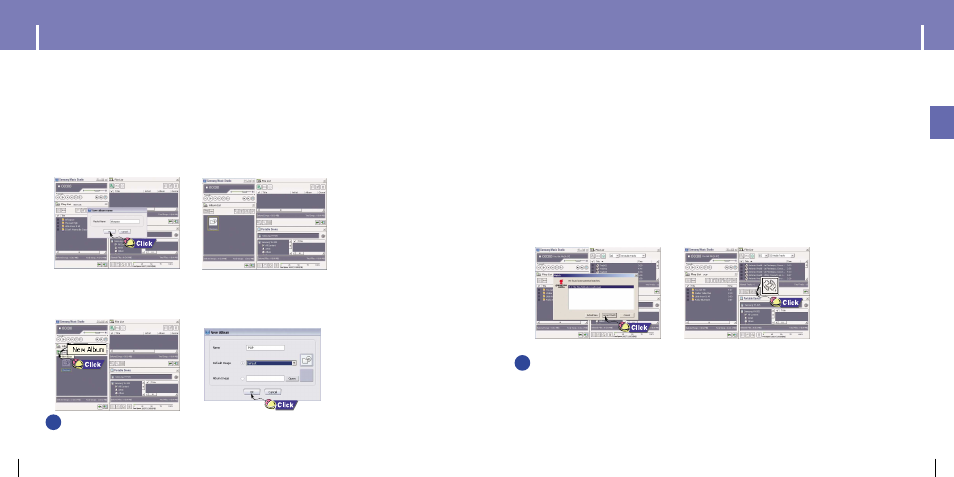 Using music studio, Imaking album 1, Iconverting audio files | Samsung YH-925 User Manual | Page 12 / 35