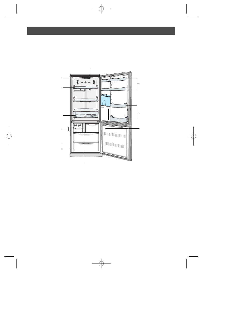 View of your refrigerator / freezer | Samsung SR-L65 EN User Manual | Page 19 / 22