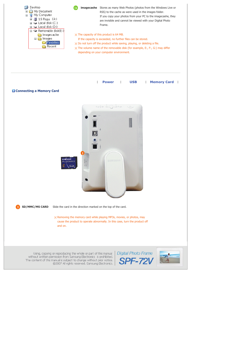 Samsung spf-72v User Manual | Page 13 / 38