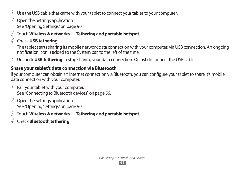 Samsung GT-P7100 User Manual | Page 64 / 108