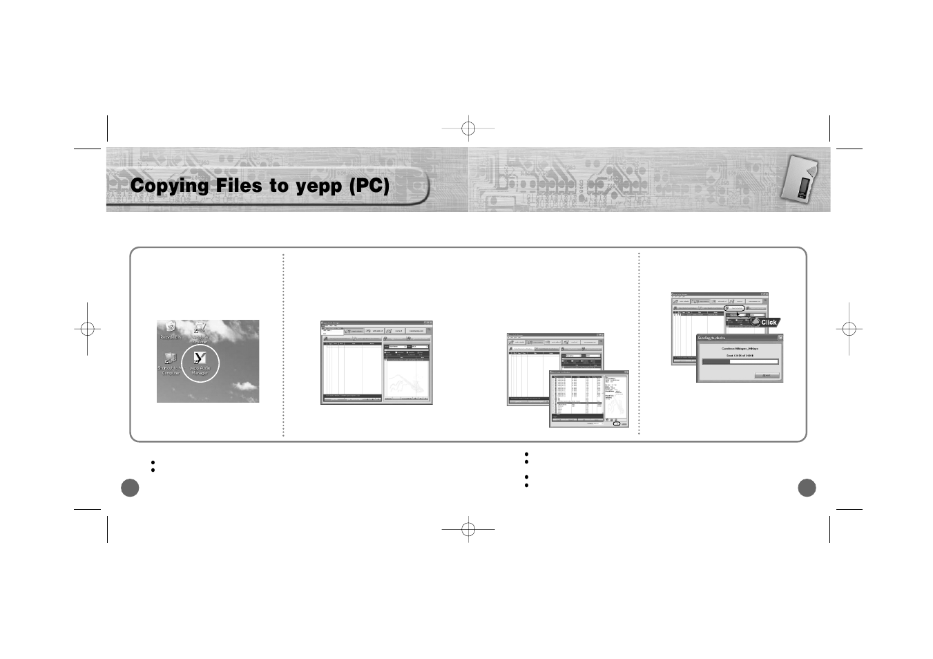 Copying files to yepp (pc) | Samsung YP-700 User Manual | Page 26 / 44