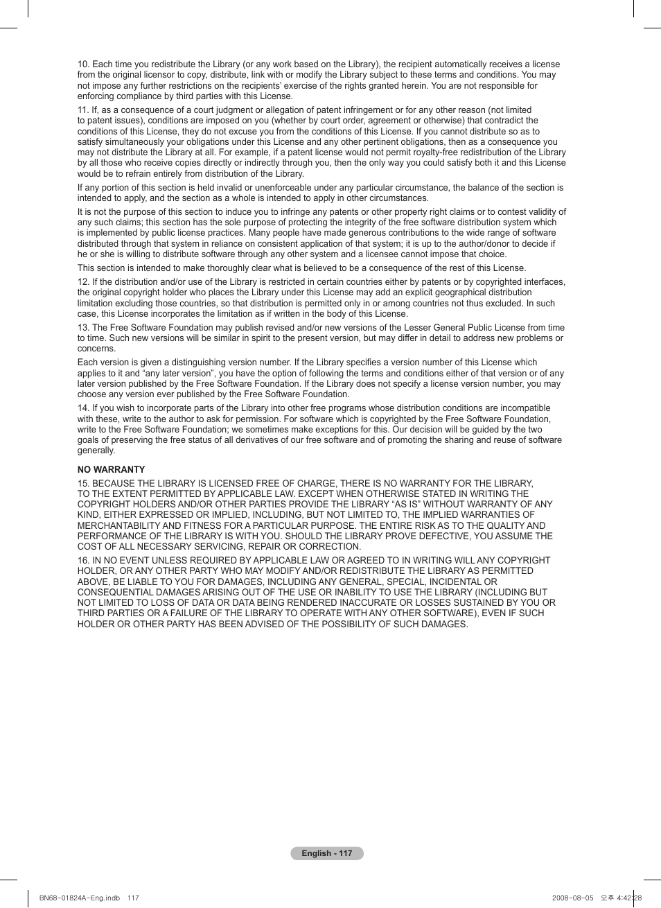 Samsung BN68-01824A-00 User Manual | Page 117 / 230
