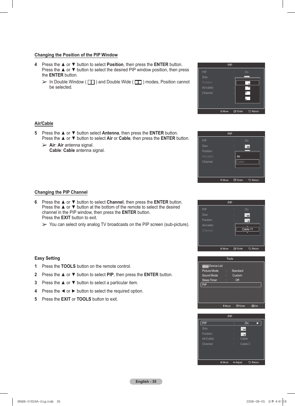 Samsung BN68-01824A-00 User Manual | Page 35 / 230