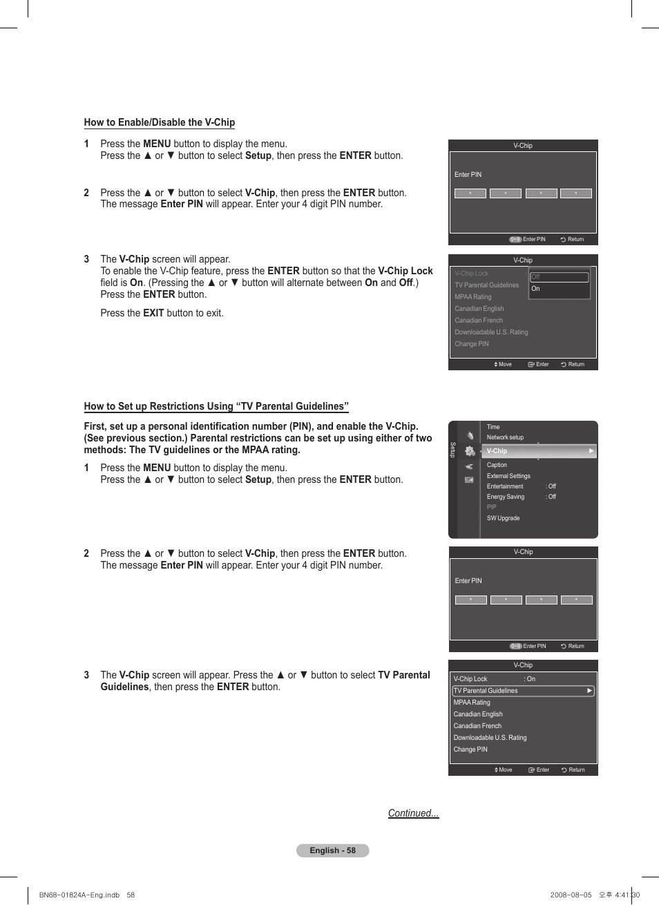 Samsung BN68-01824A-00 User Manual | Page 58 / 230