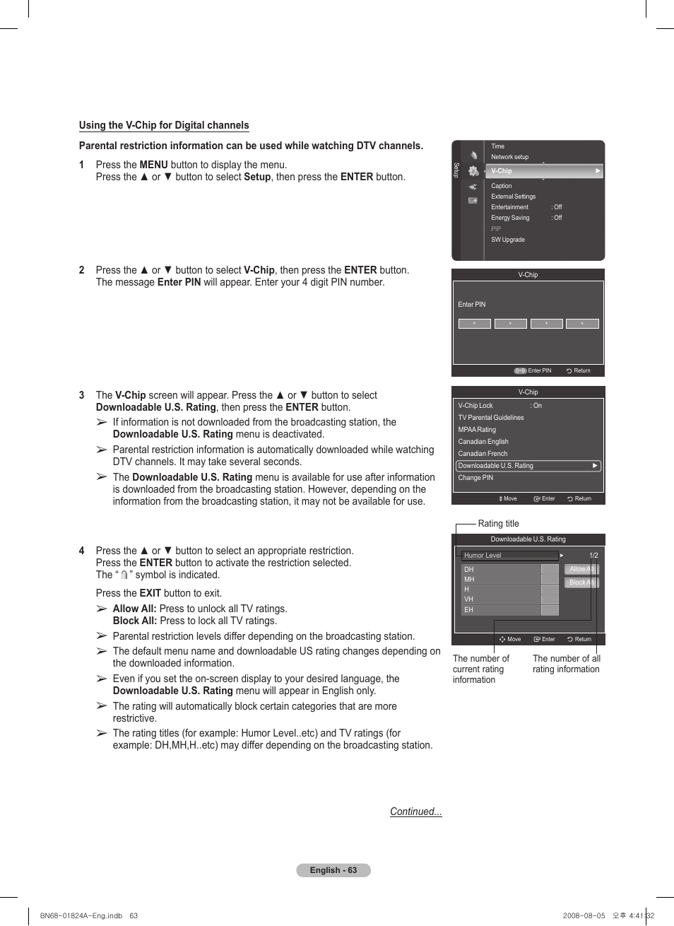Samsung BN68-01824A-00 User Manual | Page 63 / 230