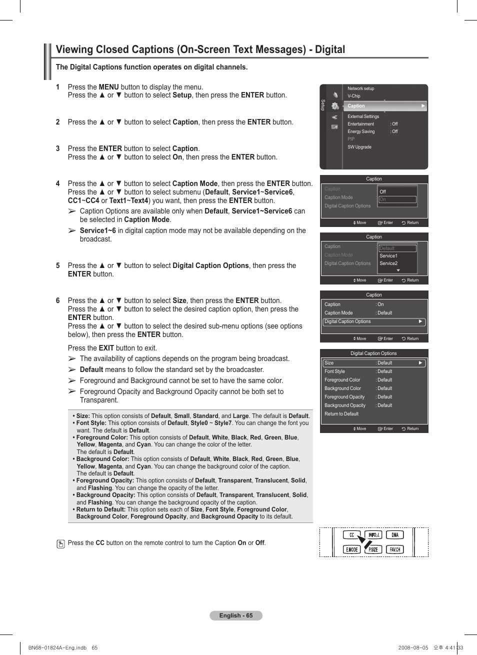 Samsung BN68-01824A-00 User Manual | Page 65 / 230